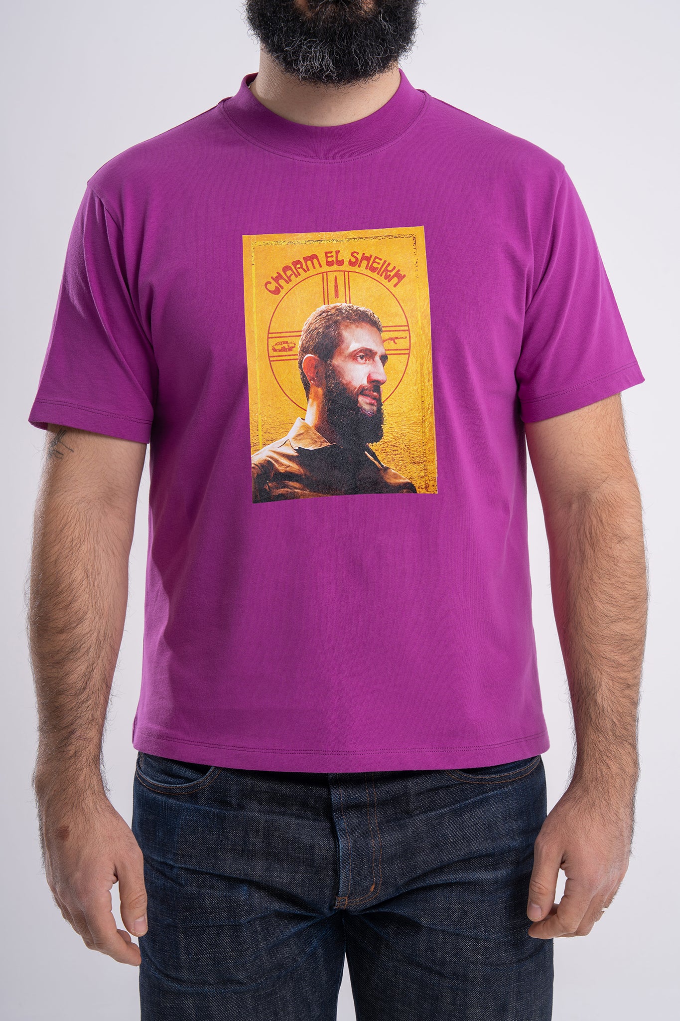 GÜNDEM Charm El Sheikh purple t-shirt for men (Fall/Winter 2025).