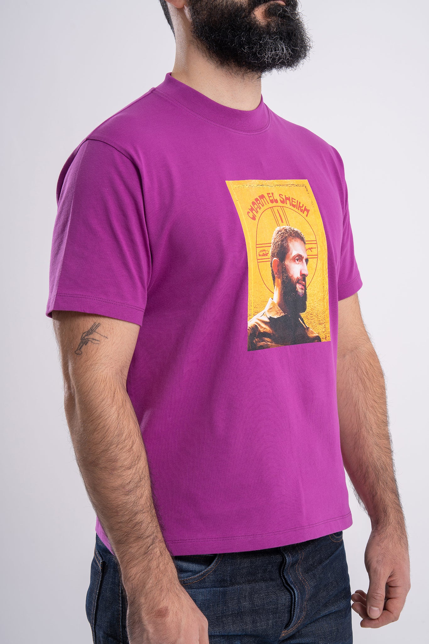 GÜNDEM Charm El Sheikh purple t-shirt for men (Fall/Winter 2025).