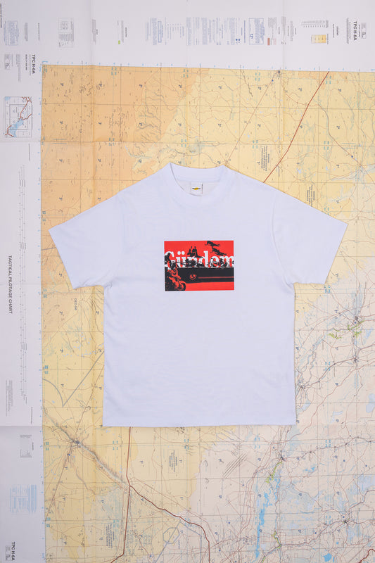 GÜNDEM Drop Top white t-shirt for men from the 2025 Fall/Winter collection.