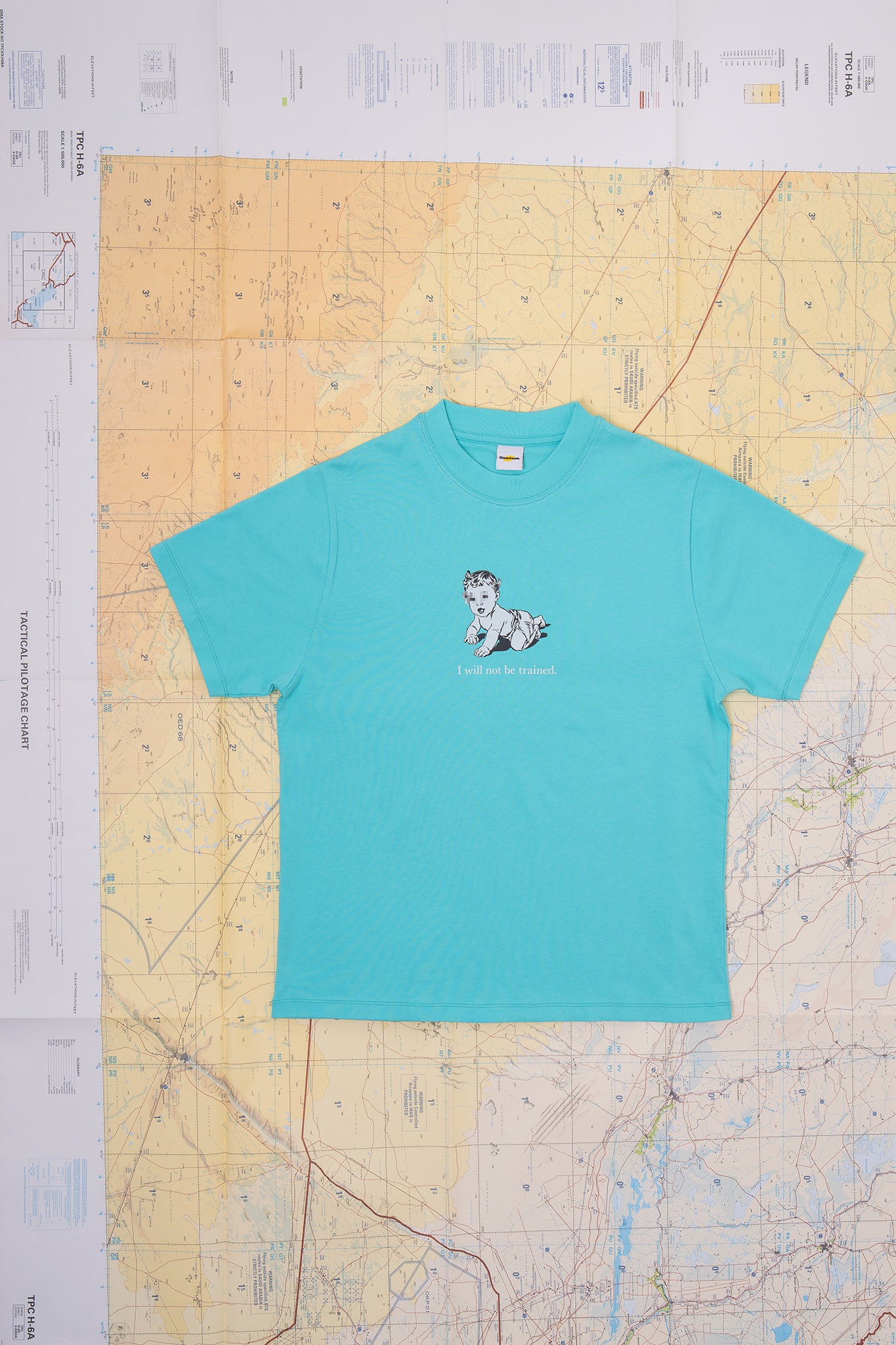 GÜNDEM No Training teal t-shirt for men (2025 Fall/Winter line).
